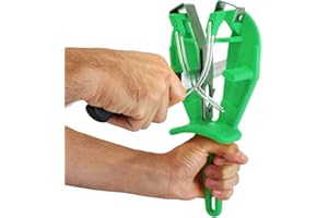 Bobet Aiguiseur SHARP'EASY Affûteur Manuel Couteaux de cuisine - Redresse et entretient les lames (Vert)