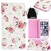 Produktbild For Apple iPhone 6 Plus (5.5 inches), Flower Pattern Wallet Case Flip Stand PU Leather Hard Case - Credit Card Holder Case Cover for iPhone 6Plus