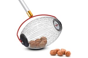 SURDEFENS Lecerrot Roll Raccogliere Noci, Castagne E Marroni Noci, Raccogli Noci Castagne Roll Raccogliere Noci, con Asta Telescopico 70-127 cm, Strumento di raccolta da giardino per noci