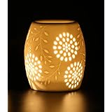 Porta tealight in ceramica Bruciatore a olio essenziale Aromaterapia Cera Candela Torte Bruciatore