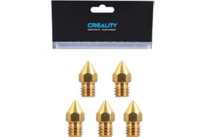 KOYOFEI Creality - Ugelli MK8 per stampante 3D FDM, ugelli in ottone lisci per pareti interne senza glitter per filamenti da 1,75 mm, compatibili con stampanti 3D Eender 3/Ender 3 V2/Ender 5/CR 10