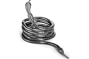 HUUiWAA Flexible Biegbare Schlange Armband für Frauen Punk Schlange Halsketten Choker Curved Schlange Kragen Choker