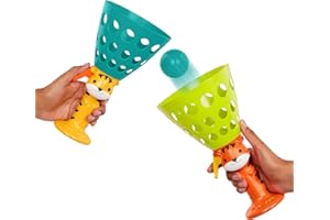 B. TOYS B. zabawki B. - Pop & Catch 2 4 Gry kulkowe dla dzieci - Aktywność na zewnątrz - 3 lata + - Pop 'n' Launch, BX2274Z