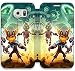 Produktbild Samsung Galaxy S6 Hülle Leder [NICE GIFT Gutes Geschenk] [Ratchet And Clank Ratchet And Clank C4D9G ] Schutz Telefon-Kasten für Samsung Galaxy S6