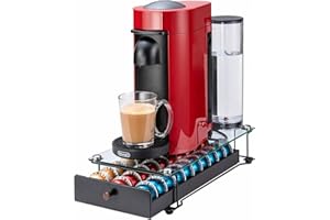 Rice rat Vertuo - Cassetto porta capsule per Nespresso con vetro (Class-30 cialde)