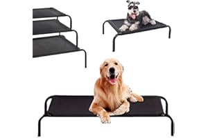 JUPITOR Elevated Small Dog Sofa Bed - Raised Pet Cot with Cooling Mat & No-Slip Feet - Washable, Breathable Mesh - Travel & Orthopedic Dog & Cat Bed