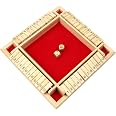 Philos Shut The Box 2 Joueurs - Plateau Bois 12 Nombres Avec 4 Dés
