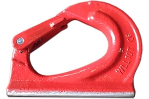 ALFA LOGISTIK Crochet à Souder WLL 3000kg - Crochets de Sécurité - Crochet de Charge à Souder pour Pelles et Chargeuses Sur Pneus