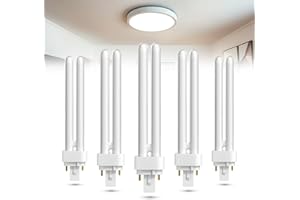 BrightArk 2 Pines 26W G24d-3 Bombillas PLC Tubo 2U para Cocina, Luz Natural 4000K, No Regulable, 5 Pack