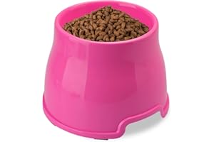 TOWEAR Gamelle surélevée antidérapante pour chien à longues oreilles pour nourriture et eau - Pour chiens de petite, moyenne et grande taille (L, rose)
