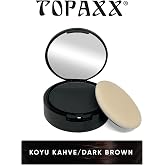 Topaxx Hair Beard Plumper Topic Powder That Doesn't Come Out in Water 14 gr (Dark coffee/Dark Browm)