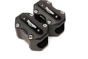 2BIRD Motorcycle Protective Accessories Engine Guard For Triumph Daytona 675 Street Triple R Tiger Explorer 1200 800 XC Motorbike Crash Bar Bumper Protector Decorative Block (Color : Black)