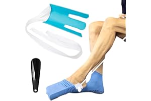 SPOKKI Sock Aid Tool and Shoe Spoon Assist for Elderly, Disabled, Pregnant, Putting Socks Shoes Easy On and Off Socks Helper