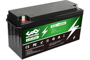 UNIT PACK POWER Batteria LiFePO4-24VLifePO4 per Scooter camper Macchina Barche sistemi solari turbine eoliche applicazioni industriali sedie a rotelle con BMS - Batteria LifePO4 agli ioni di litio (100Ah，50Ah）