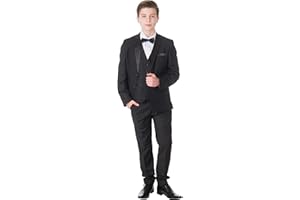 Milano Mayfair Boys 5 Piece Black Tuxedo Suit