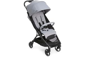 Chicco We Passeggino Ultraleggero Pieghevole da 0 Mesi a 22 kg Passeggino da Viaggio Reclinabile con Posizione nanna Spallacci Imbottiti Copertura Compatta e Parapioggia - Grigio - Cool Grey