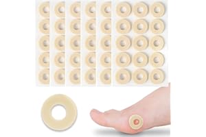 CJQRL 90 Stück Hühneraugen Druckschutzringe, Hühneraugenpflaster, Druckschutzpflaster, Schaum-Hornhautkissen, Hühneraugenringe Blasenpflaster Hühneraugen, Anti-Reibung