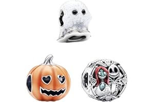 Feitery Compatible with Charms Pandora Halloween Luminoso Bead Charm da donna
