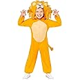 amscan Childs All In One Lion Fancy Dress Animal Costume Zoo Week Girls Boys Outfit