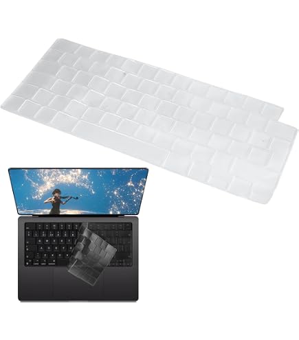 Elago Ultra Thin TPU Cover Clavier MacBook Pro/Air M3 M2 M1 14/16 & 13/15 – Touch ID UK/EU