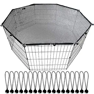 Universal Dog Playpen Top Cover, Provide Shade and Security for Outdoor and Indoor, Fits All 24