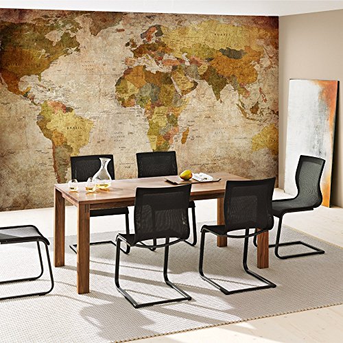 Vlies Fototapete PREMIUM PLUS Wand Foto Tapete Wand Bild Vliestapete – VINTAGE ATLAS – Weltkarte Antik Atlaskarte Atlanten Karte alte Karte alter Atlas – no. 029, Größe:400x280cm Vlies - 5