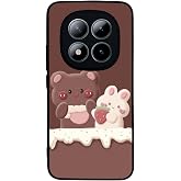 BG AKSESUAR Xiaomi Redmi Note 15 Pro ile Uyumlu Oyuncak Ayıcık Tasarımlı, Yumuşak Silikon, Şok Emici Koruyucu Kılıf, Kahveren