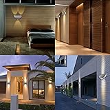 Lanktoo Wandleuchten, Wandleuchte weiß für Innen Haus-Gebrauch Modern Fashion, Ideal Licht für Flur, Badezimmer, Flure, Treppenhäuser, Bars, Restaurants, KTV Zimmer, Hotels, Motels und Kind-Schlafzimmer ein kleines Stimmungs-Beleuchtung 6000K hinzufügen - 7