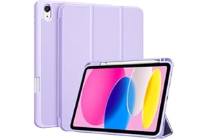 ProCase Funda para iPad 11ª Generación 2025 (A16) / iPad 10ª Generación 2022 - Cubierta Trifold Delgada con Auto Reposo/Activación y Soporte para Lápiz - Púrpura