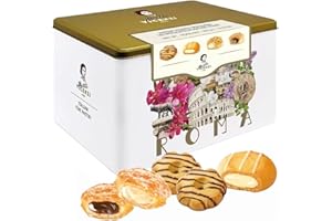 Pearls Trading Vicenzi Matilde ROMA Italian Biscuit Assortment, 907g Tin, Creme Pastries Biscuits Gift Tin Set
