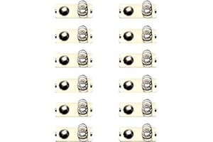 MACHSWON 10 Pcs AAA Batteries Metal Battery Spring Contact Plate 20x9MM Two-way Card Slot Bipolar Plate Conversion Spring Nickeling Plate Contact Terminal for Remote Control Battery Charger