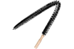 SUNDRERFECT Długa elastyczna szczotka do czyszczenia z cienkimi i długimi paskami, szczotkami do czyszczenia, idealna do grzejników, suszarek i lodówek, pralek, 70 cm, czarna