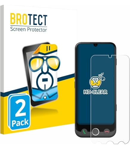 Film Protection écran Doro Aurora A30 - 2 Pièces, Transparent, Anti-rayures, Fabriqué En Allemagne, Matériaux Recyclés