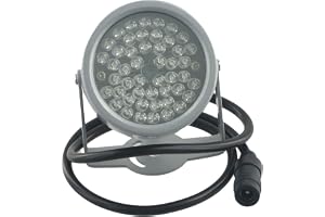 Honseadek 48 LED infraröd belysare 850 nm IR-lampa för säkerhet CCTV-kamera utomhus vattentät IP66 automatisk kontroll DC 12 V