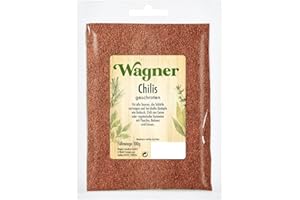 Wagner Gewürze Chillies geschrotet scharfe Chiliflocken als Gewürz für Chili con Carne, Saucen & Fleisch, Chilli für die Mühle, getrocknet, Menge: 1 x 100 g