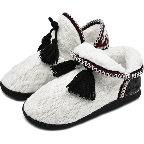Pluffi - Pantofole a stivaletto, comode, eleganti, invernali, pelose