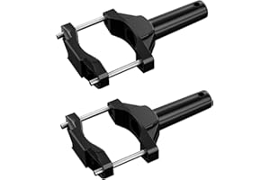 LQKYWNA Motorcycle Headlight Brackets, Motorcycle Spotlights Mounting Brackets, 2Pcs Universal Work Light Tube Clamps Extension Holders for Motorbike Bumper Fork Mount