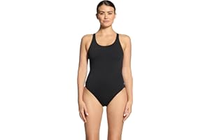 Zoggs Women's Essential One Piece Swimsuit, Made from Sustainable Eco Friendly Ecolast+™ Fabric, 100% Chlorine Proof, Comfortable Fit, Classic Design, Shelf Bra for Light Support