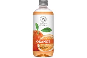 ‎AROMATIKA TRUST THE POWER OF NATURE Raumduft Nachfüllflasche Orange 500 ml - Raumduft mit Natürlich Ätherischen Orangenöl - Raumduft Zitrus - Aromatherapie - SPA - Haus - Bad - Büro - Fitness Club - Restaurant - Boutique