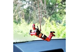 ZKTSRY Deadpool Accessoires de voiture à suspendre pour rétroviseur de voiture, accessoires de voiture amusants, pour bureau, maison, micro paysage, cadeau d'anniversaire romantique (style 1)