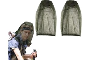 Raveparty 2 Stück Moskitonetz Kopf, Net Kopfschutz-Netz,Kopfnetz Gesicht Mesh Kopf Abdeckung für Outdoor Lovers,Klettern,Angeln, Imkerei