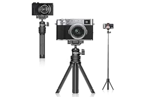 ULANZI SELECT Ulanzi MT-34 Mini trípode para teléfono móvil, trípode Selfie Stick con Soporte para teléfono móvil, trípode de cámara con rótula de Bola de 360 ​​°, trípode para cámara DSLR