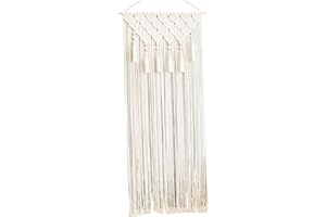 Hperu Tenda per Porte Macrame, Muro Macrame sospeso 26x79 Pollici Tende per Porte Macrame con Nappe