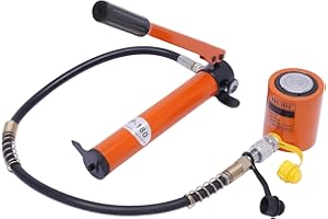 JAYEUW Pompe à main hydraulique vérin de levage cylindre presse cylindre presse cylindre presse hydraulique 20T 50 mm avec pompe hydraulique manuelle 70 Mpa 350 CC BSC-20& CP-180 Pompe hydraulique