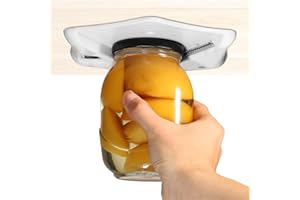UCERDVEOS Base Cabinet Jar Opener & Bottle Opener for Seniors - Especially for Large Jars/Cans up to 13 cm - Easy Opening for Weak Hands & Arthritis - With Robust Bottle Cap Opener