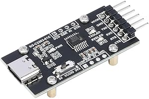 SeenGreat PL2303 USB to TTL UART Serial Port Module for Windows Linux Mac OS Fits Raspberry Pi 5 Adopts PL2303GS Chip Type-C Connector UART TTL Level Switch 3.3V/5V Logic Level