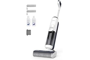 Tineco iFLOOR 5 Breeze Complete odkurzacz do pracy na mokro i na sucho, Jednoetapowe czyszczenie twardych podłóg, Czyszczenie krawędzi <0,5 cm, Samoczyszczenie, Lekki bezprzewodowy mop próżniowy