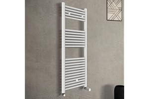 INBAGNO Termoarredo scaldasalviette Bianco 500x1200 Interasse 450 mm