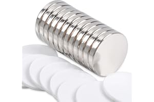 AENIENOE Imanes Neodimio Potentes Imanes Adhesivos 18x3mm Disco Iman 12 Piezas para Manualidades Refrigeradores de Pizarra Magnética Oficina Escuela Familia Magnet Redondos