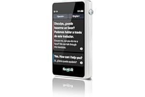 Fluentalk by Timekettle, T1 Mini Translator Device No WiFi Needed, Built in 1-Year Global Mobile Data, Supports 40 Languages and Photo Translation, Instant Language Translator for Travelling Freely